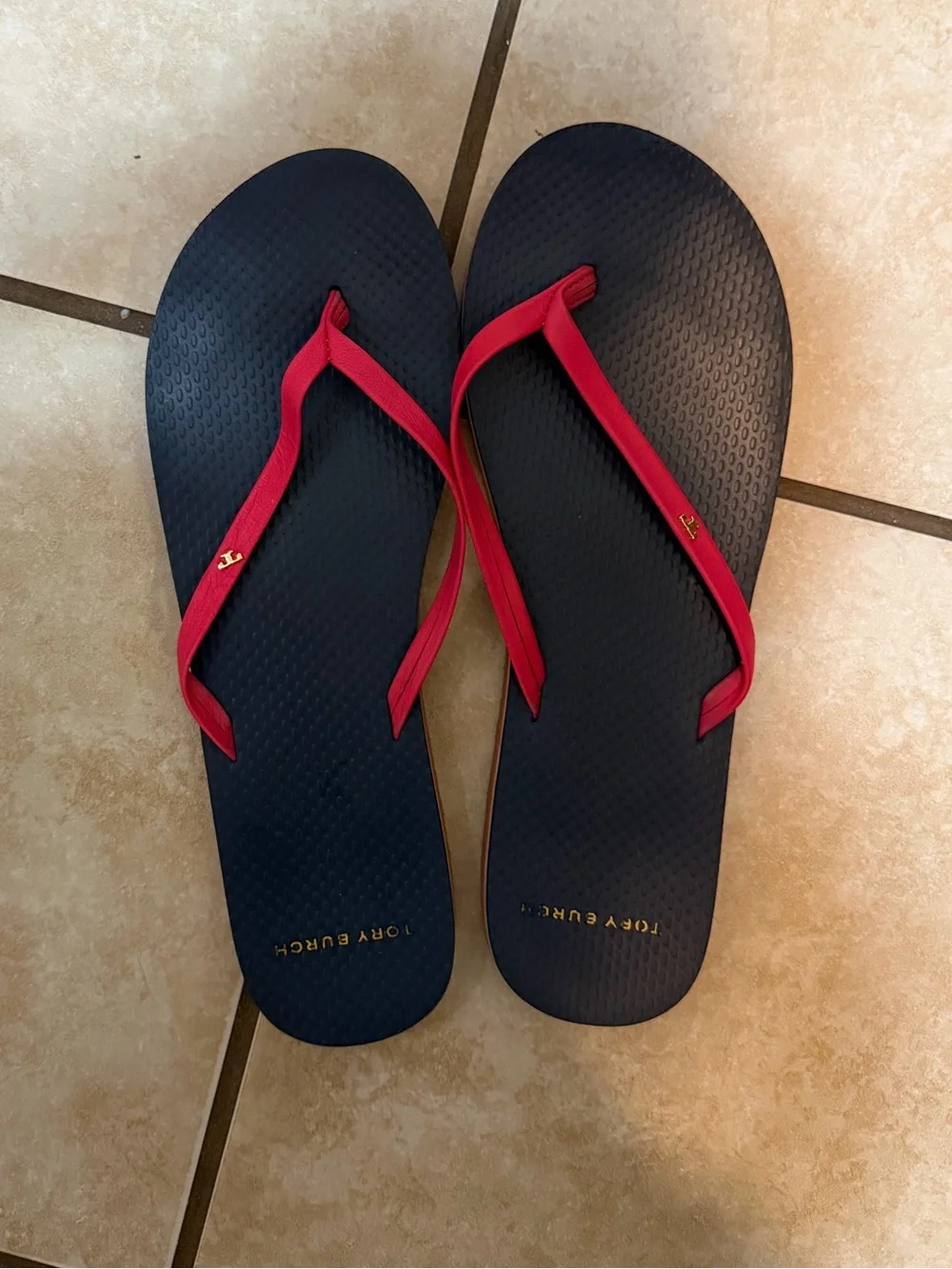Tory Burch flip flops size 9